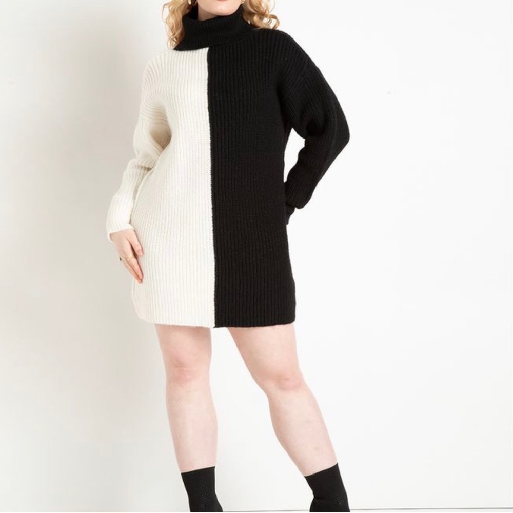 Turtleneck Sweater Dress